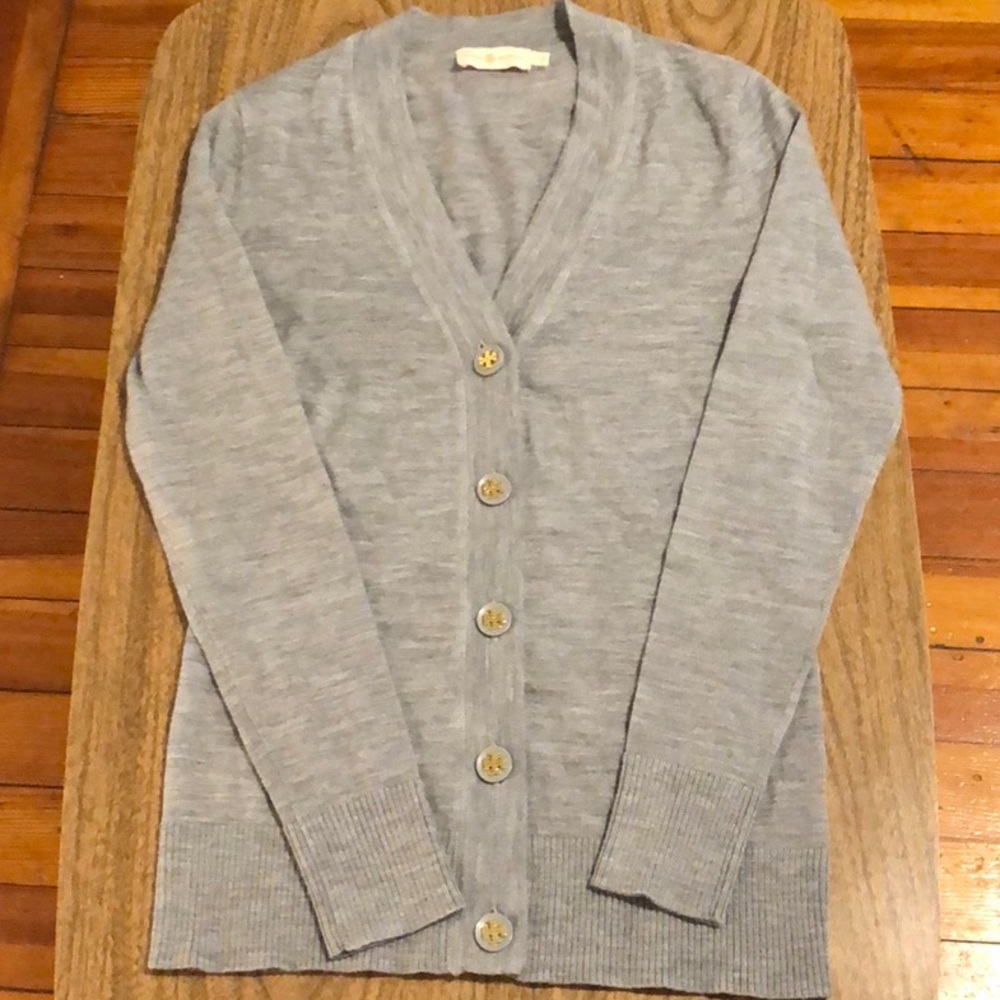 Authentic Tory Burch Merino Wool Cardigan XS
